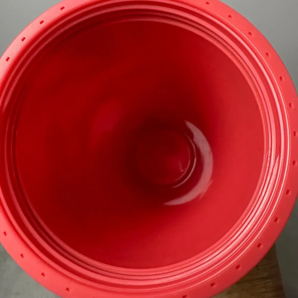 Starbucks 2022 Spring Red Floral Soft Touch Venti Cold Cup Tumbler 24 oz Matte